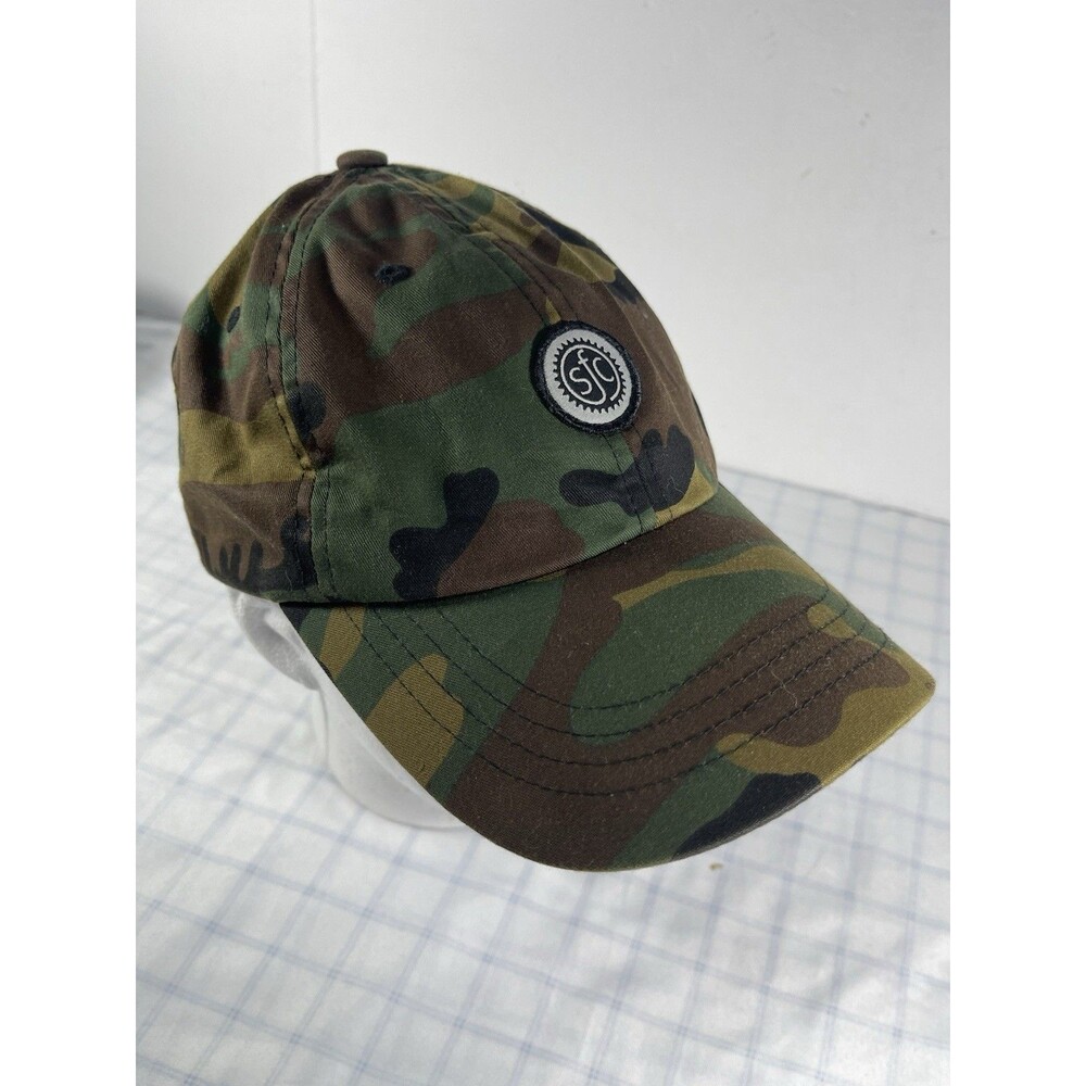 SFC Camo Dad Hat Ball Cap Yupoong The Classics Est 2012 Adjustable Strapback